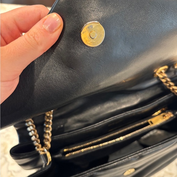 Yves Saint Laurent Black Quilted Leather Bag Medium Lou Lou - Picture 6 of 16